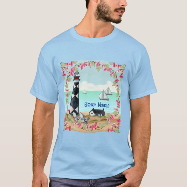 Camiseta del faro de Cape Lookout (Anverso)