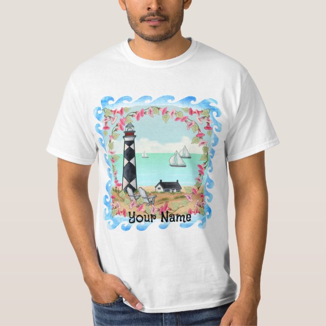 Camiseta del faro de Cape Lookout (Anverso)