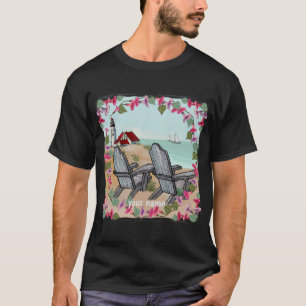 Camiseta del faro de Floral Noon