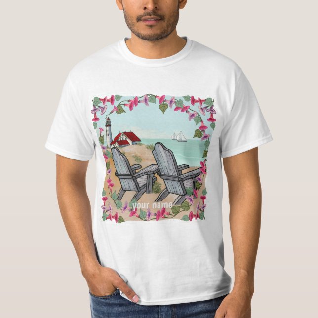 Camiseta del faro de Floral Noon (Anverso)