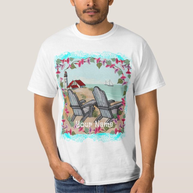 Camiseta del faro de Floral Noon (Anverso)