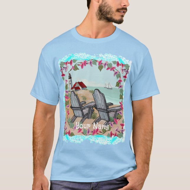Camiseta del faro de Floral Noon (Anverso)