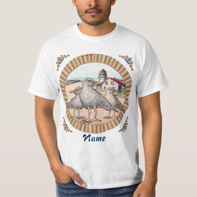 Camiseta del faro de Gulls (Anverso)