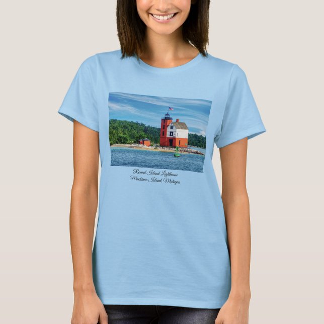 Camiseta del faro de la isla redonda (Anverso)