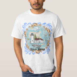 Camiseta del faro de Massachusetts Shells