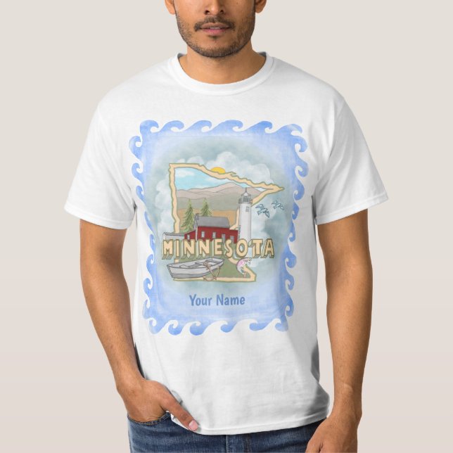 Camiseta del faro de Minnesota (Anverso)
