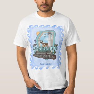 Camiseta del faro de Mississippi