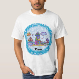 Camiseta del faro de parche