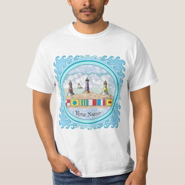Camiseta del faro de señalización (Anverso)