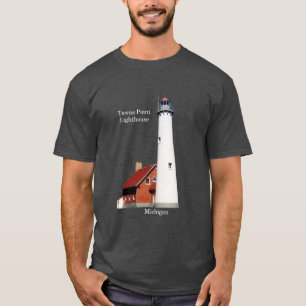 Camiseta del faro de Tawas Point oscura