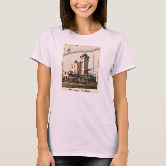 Camiseta del faro, faro Rondout (Anverso)