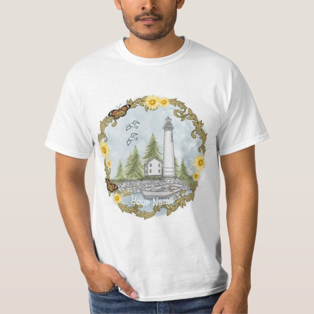 Camiseta del faro Floral Alabama (Anverso)