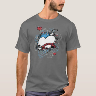 Camiseta Del fashionista corazón artístico urbano para