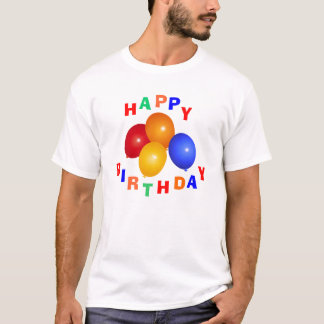 Camiseta del feliz cumpleaños