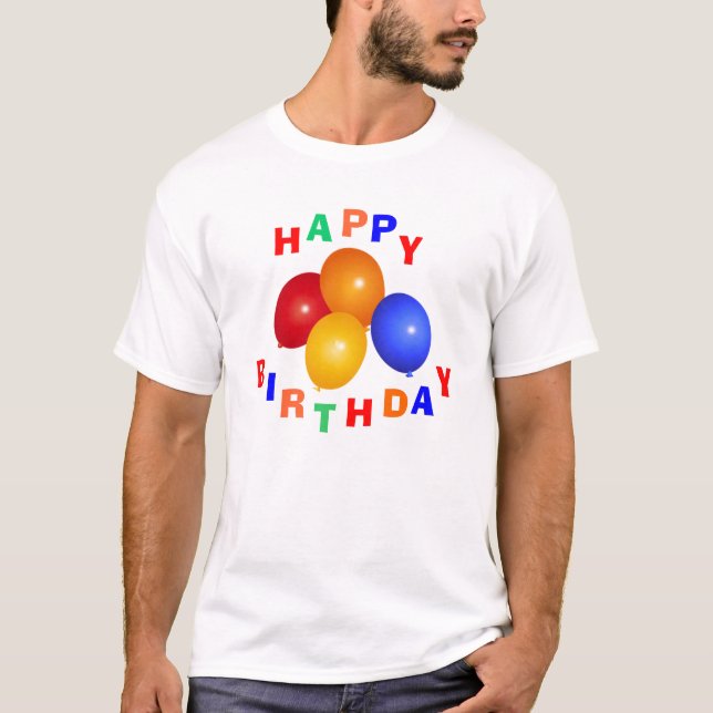 Camiseta del feliz cumpleaños (Anverso)