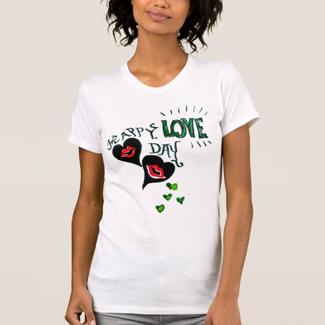 Camiseta del Feliz Día del Amor (Anverso)