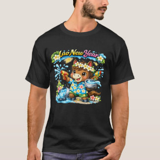 Camiseta del Festival de Agua Pi Mai Lao Caballo L