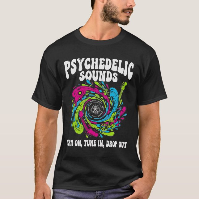 Camiseta del Festival de Música Psicodélica, viaje (Anverso)