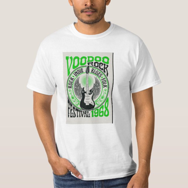 Camiseta del festival de rock vudú de 1968 (Anverso)