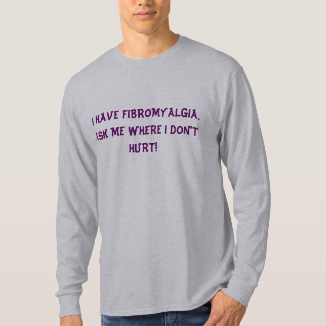 Camiseta del Fibromyalgia de los hombres (Anverso)