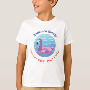 Camiseta del Fiesta de la piscina personalizada