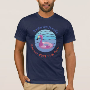 Camiseta del Fiesta de la piscina personalizada
