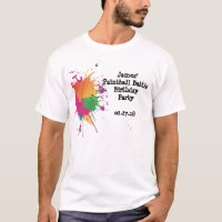 Camiseta del fiesta de Paintball