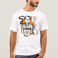 camiseta del fiesta del anti-té