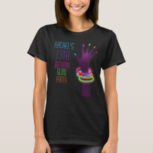 Camiseta del fiesta del resplandor del delirio