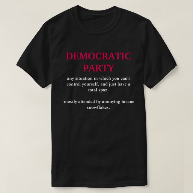 Camiseta del fiesta Democratic (Diseño del anverso)