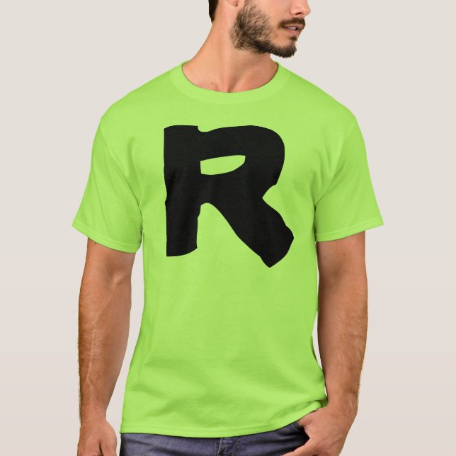 Camiseta del fiesta: letra r (Anverso)