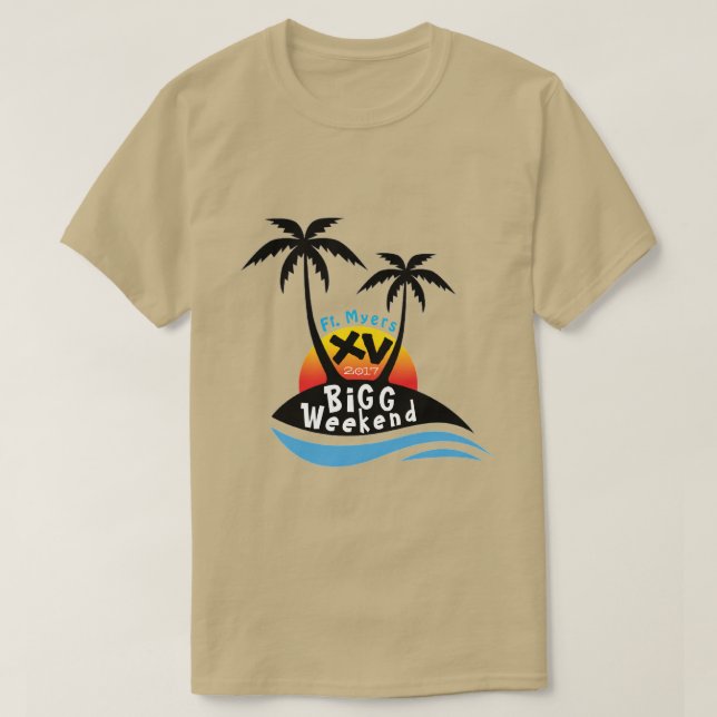 Camiseta del fin de semana XV de la cebada bigg (Diseño del anverso)