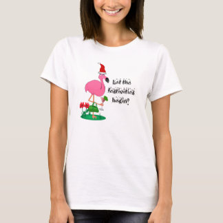 Camiseta del flamenco del navidad