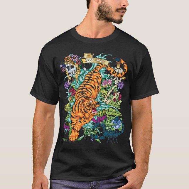 camiseta del flash del tatuaje 83-TIGER (Anverso)
