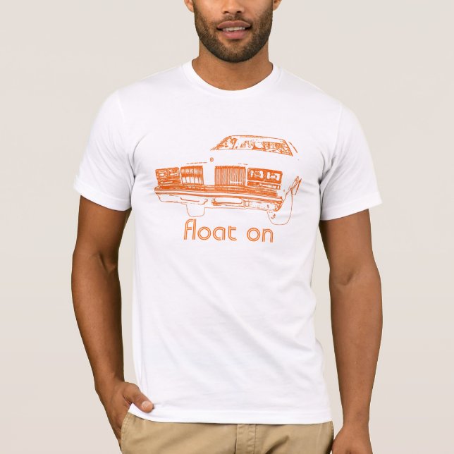 Camiseta Del flotador naranja/blanco encendido - (Anverso)