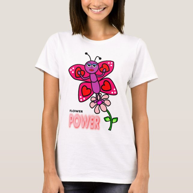 Camiseta del flower power (Anverso)