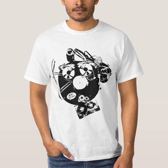 camiseta del "formato enojado 4y-Records" (Anverso)