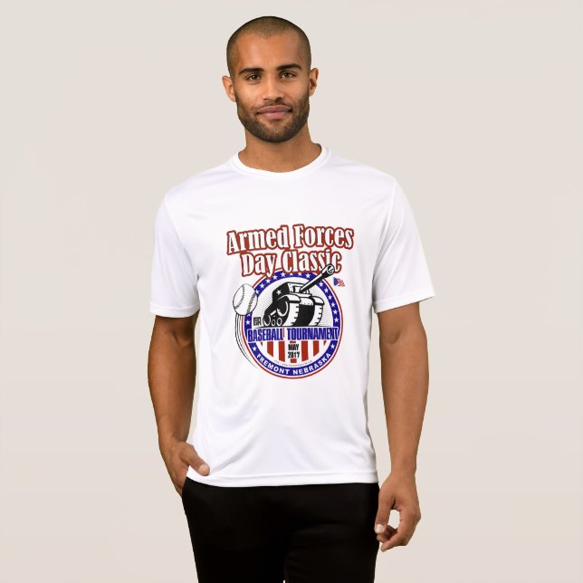 Camiseta del funcionamiento de los hombres (Anverso completo)