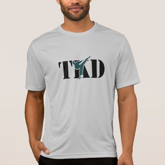 Camiseta del funcionamiento del Taekwondo "TKD" (Anverso)