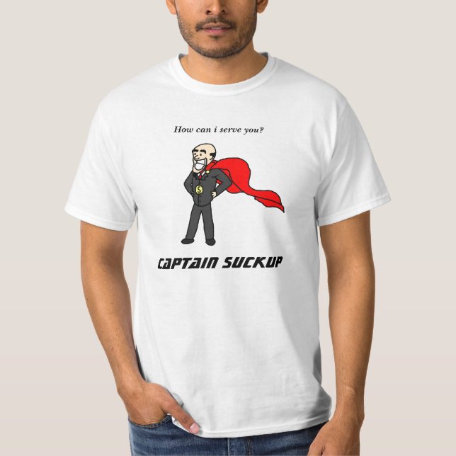 Camiseta del funcionario de capitán Suckup (Anverso)