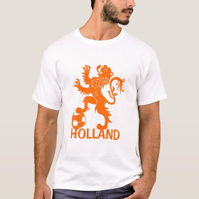 Camiseta del fútbol de Holanda - león holandés (Anverso)