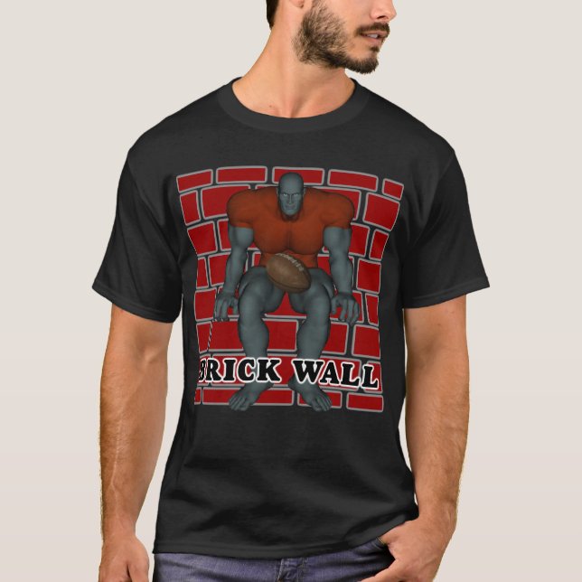 Camiseta del fútbol de la pared de ladrillo (Anverso)