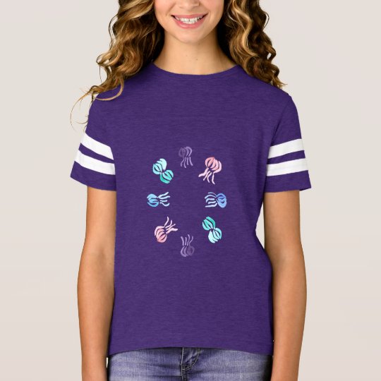 Camiseta del fútbol de los chicas de las medusas