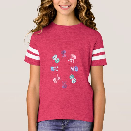 Camiseta del fútbol de los chicas de las medusas