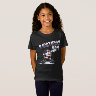 camiseta del fútbol del muchacho del cumpleaños 