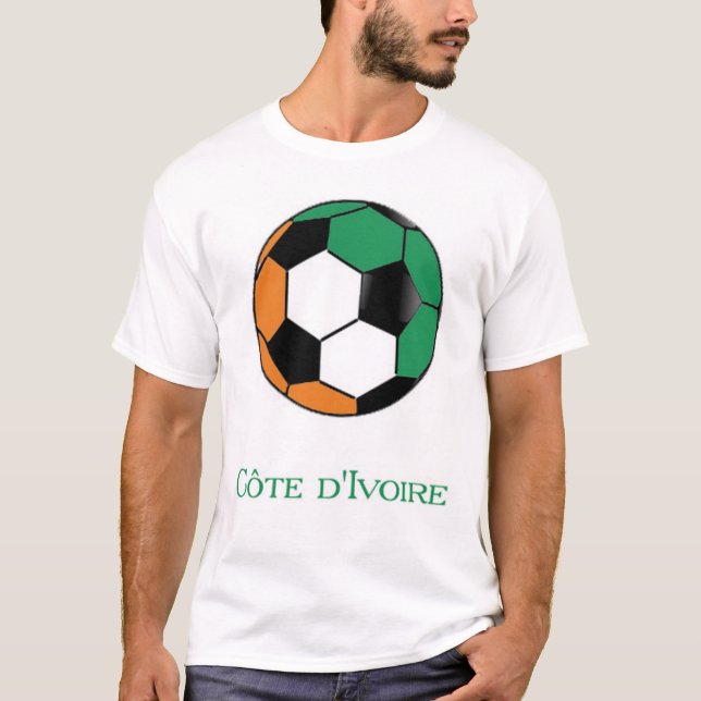 Camiseta del fútbol del mundial de Cote D Ivoire (Anverso)