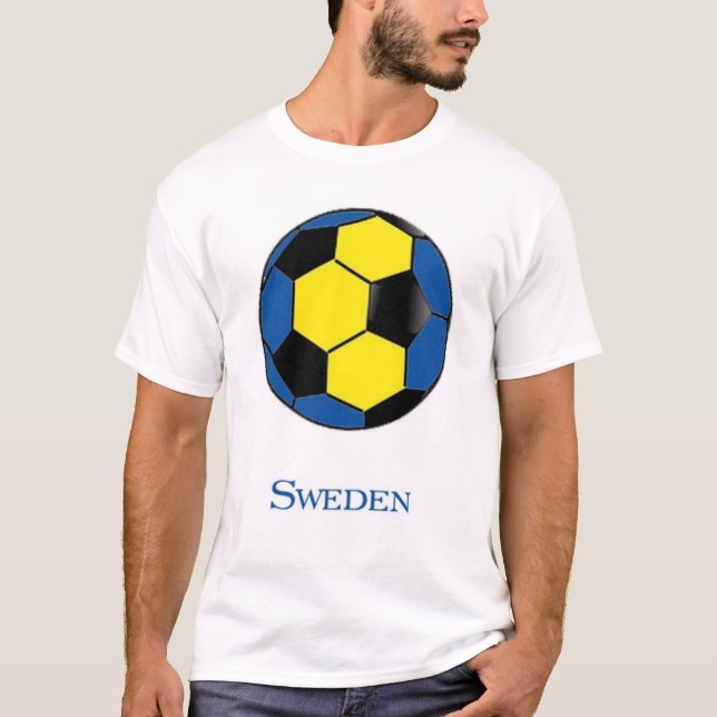 Camiseta del fútbol del mundial de Suecia (Anverso)