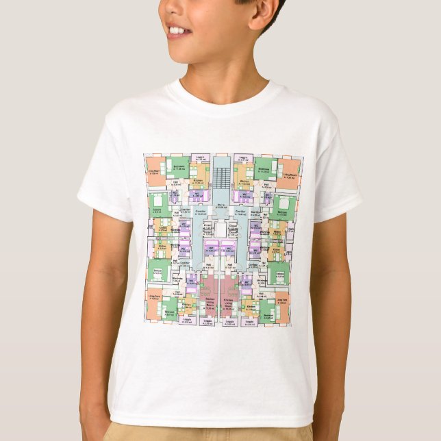 Camiseta del futuro arquitecto de Blueprint Kid (Anverso)