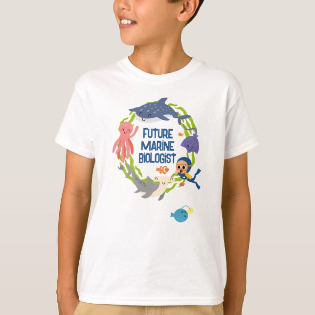 Camiseta del futuro biólogo marino (Anverso)