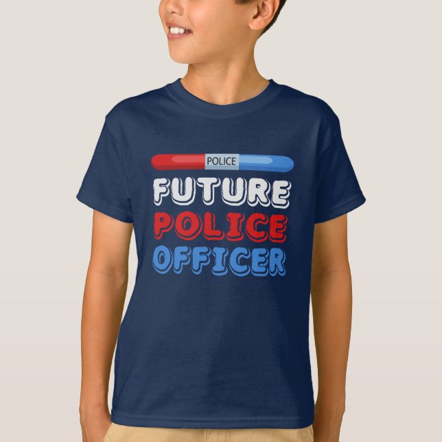 Camiseta del futuro oficial de policía (Anverso)